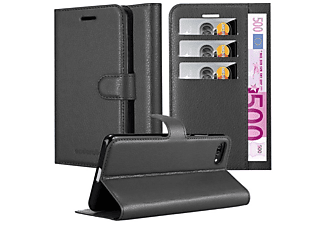 carcasa de móvil Funda libro para Móvil - Carcasa protección resistente de estilo libro;CADORABO, Asus, ZenFone 4 MAX (5,2 Zoll), negro fantasma