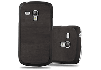 carcasa de móvil Funda rígida para móvil de plástico duro – Carcasa Hard Cover protección;CADORABO, Samsung, Galaxy S3 MINI, woody negro