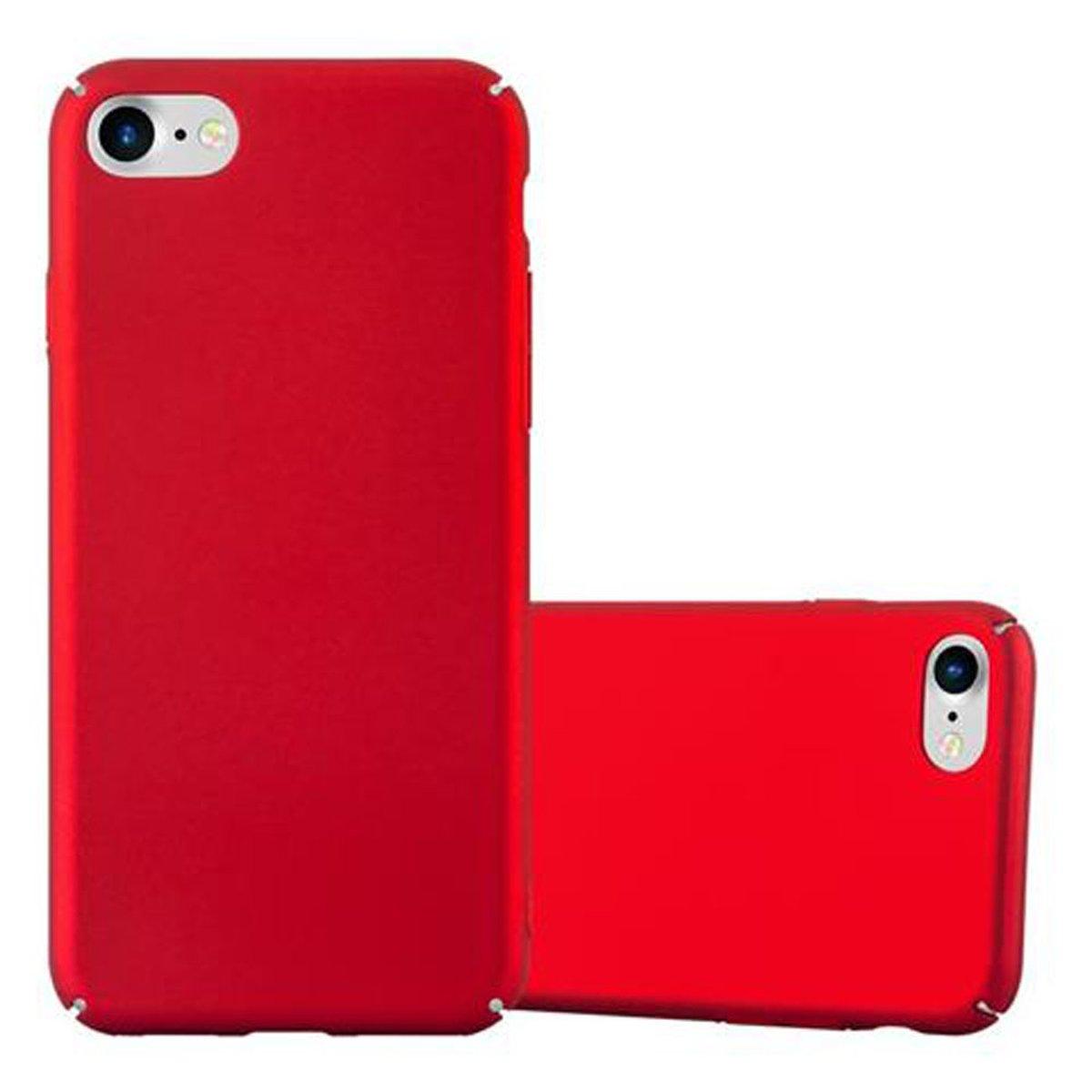 8 / 2020, / 7 iPhone im / 7S Hülle Case Hard Backcover, Metall Apple, Matt ROT SE Style, CADORABO METALL
