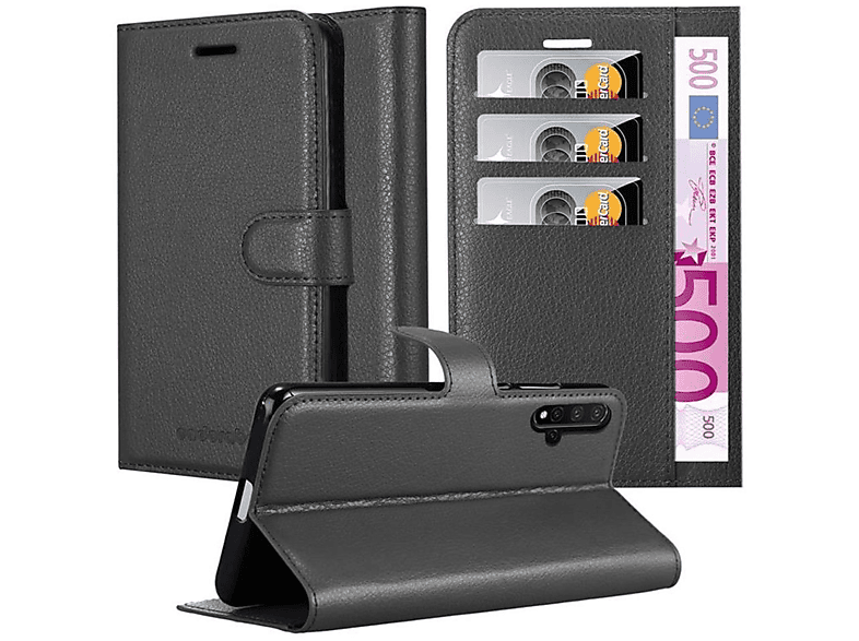 5 PRO, Huawei, / Book CADORABO 5 PHANTOM Standfunktion, Hülle SCHWARZ NOVA Bookcover,