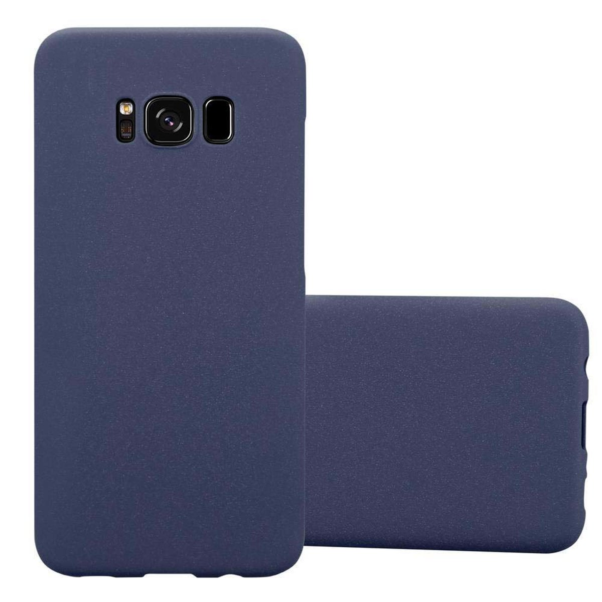 BLAU im CADORABO Samsung, Frosty Case Hülle PLUS, Backcover, Style, FROSTY Hard Galaxy S8