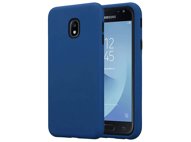 J5 Schutz, Samsung, BLAU Hybrid CADORABO 2017, 3-in-1 Hülle Backcover, Galaxy DUNKEL