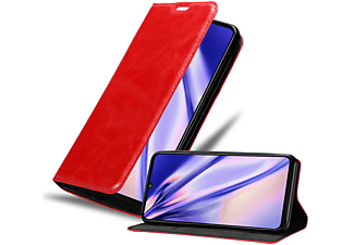 carcasa de móvil  - Funda libro para Móvil - Carcasa protección resistente de estilo libro CADORABO, Motorola, One Pro / One Zoom, rojo manzana