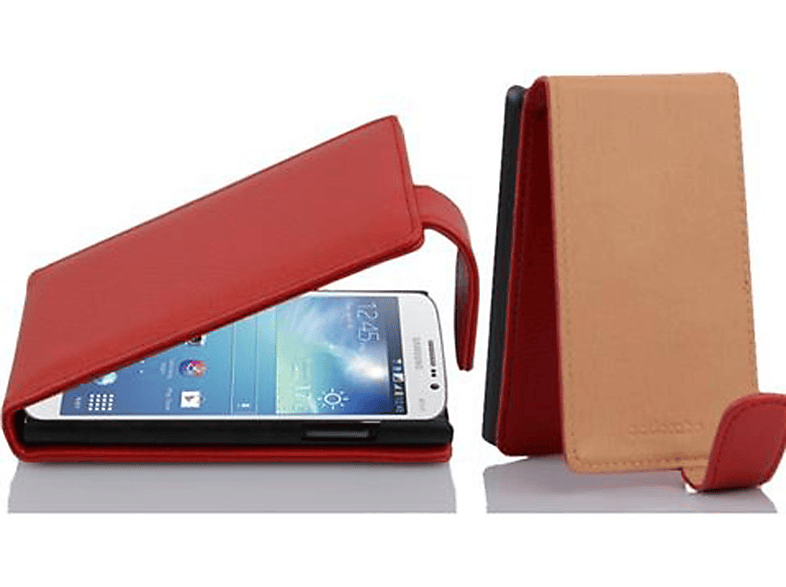 CADORABO Schutzhülle im Flip Style, ROT MEGA Samsung, Flip Galaxy Cover, 5.8, INFERNO