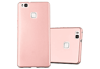 carcasa de móvil Funda rígida para móvil de plástico duro – Carcasa Hard Cover protección;CADORABO, Huawei, P9 LITE, metal oro rosa