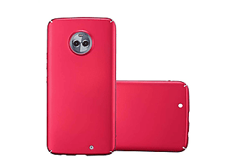 carcasa de móvil Funda rígida para móvil de plástico duro – Carcasa Hard Cover protección;CADORABO, Motorola, MOTO X4, metal rojo