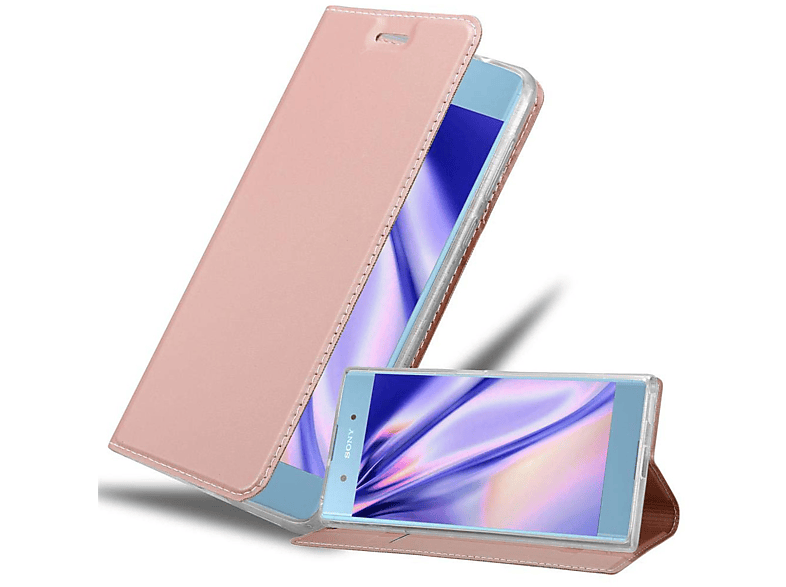 Handyhülle Style, Book PLUS, XA1 Classy ROSÉ CADORABO CLASSY GOLD Xperia Bookcover, Sony,