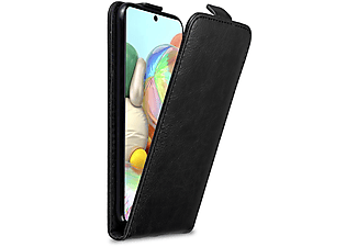carcasa de móvil  - Funda libro para Móvil - Carcasa protección resistente de estilo libro CADORABO, Samsung, Galaxy A71 4G, negro antracita