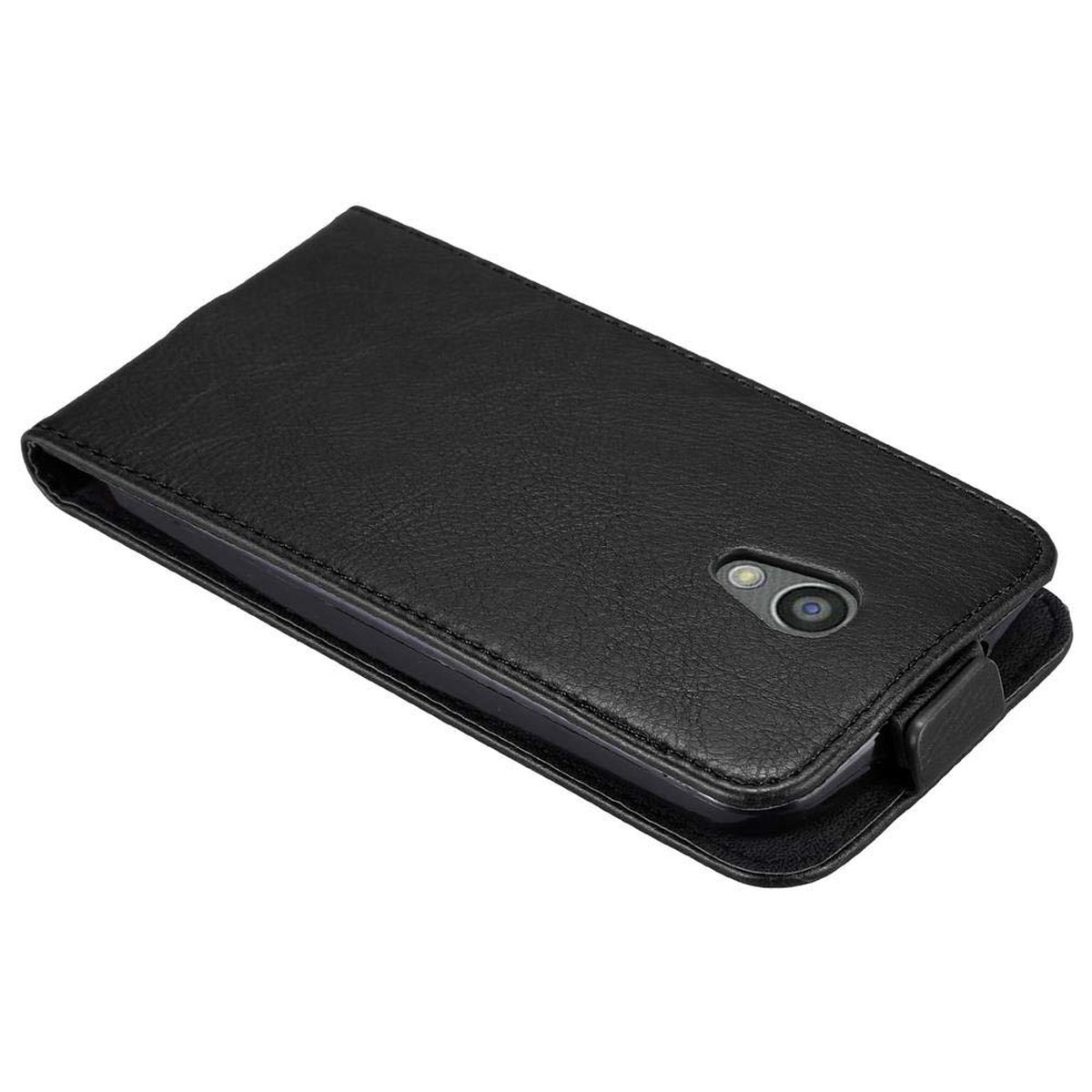 MOTO Motorola, SCHWARZ Hülle CADORABO Flip Flip Style, NACHT Cover, im G2,