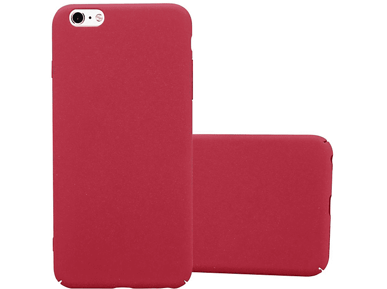 Style, CADORABO iPhone Hülle 6S PLUS, PLUS Hard 6 Apple, im ROT Backcover, Frosty FROSTY / Case