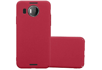 carcasa de móvil Funda rígida para móvil de plástico duro – Carcasa Hard Cover protección;CADORABO, Nokia, Lumia 950 XL, frosty rojo
