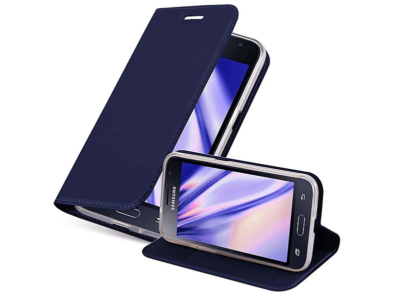Cadorabo Custodia Libro per Cubot J3 PRO in CLASSY NERO - con Vani di Carte, Fun