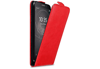 carcasa de móvil - Funda flip cover para Móvil - Carcasa protección resistente de estilo Flip CADORABO, Sony, rojo manzana | MediaMarkt