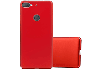 carcasa de móvil  - Funda rígida para móvil de plástico duro – Carcasa Hard Cover protección CADORABO, HTC, Desire 12 PLUS, metal rojo