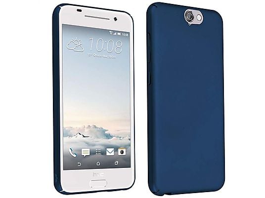 Funda - CADORABO Funda rígido de metal mate, Compatible con HTC ONE A9, METAL AZUL