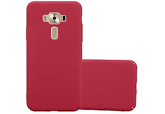 carcasa de móvil  - Funda rígida para móvil de plástico duro – Carcasa Hard Cover protección CADORABO, Asus, ZenFone 3 Deluxe, frosty rojo
