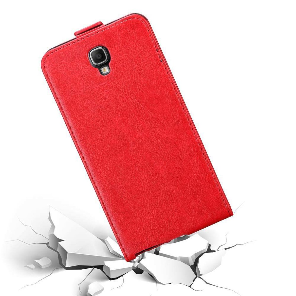 CADORABO NEO, Style, Galaxy NOTE Flip Samsung, ROT Hülle 3 Flip APFEL Cover, im