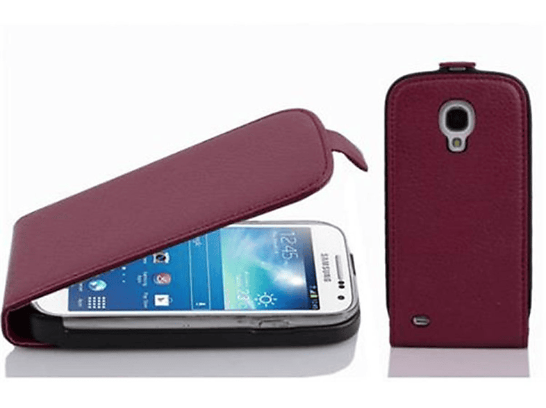 Galaxy Schutzhülle Flip S4 Cover, Samsung, im CADORABO Flip Style, LILA BORDEAUX MINI,