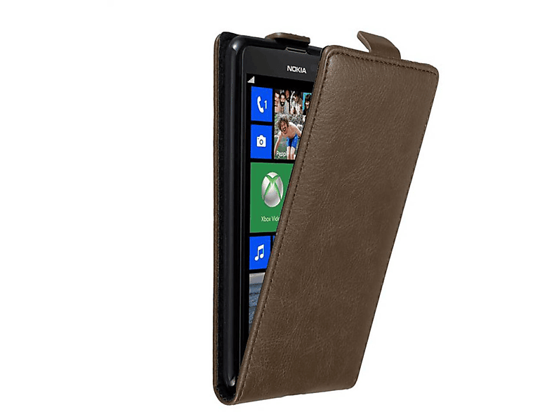 Cover, Style, BRAUN CADORABO Hülle KAFFEE 625, Flip Nokia, Lumia Flip im