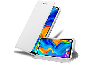 CADORABO Classy Book Style Hülle, Bookcover, Huawei, P30 LITE, CLASSY SILBER
