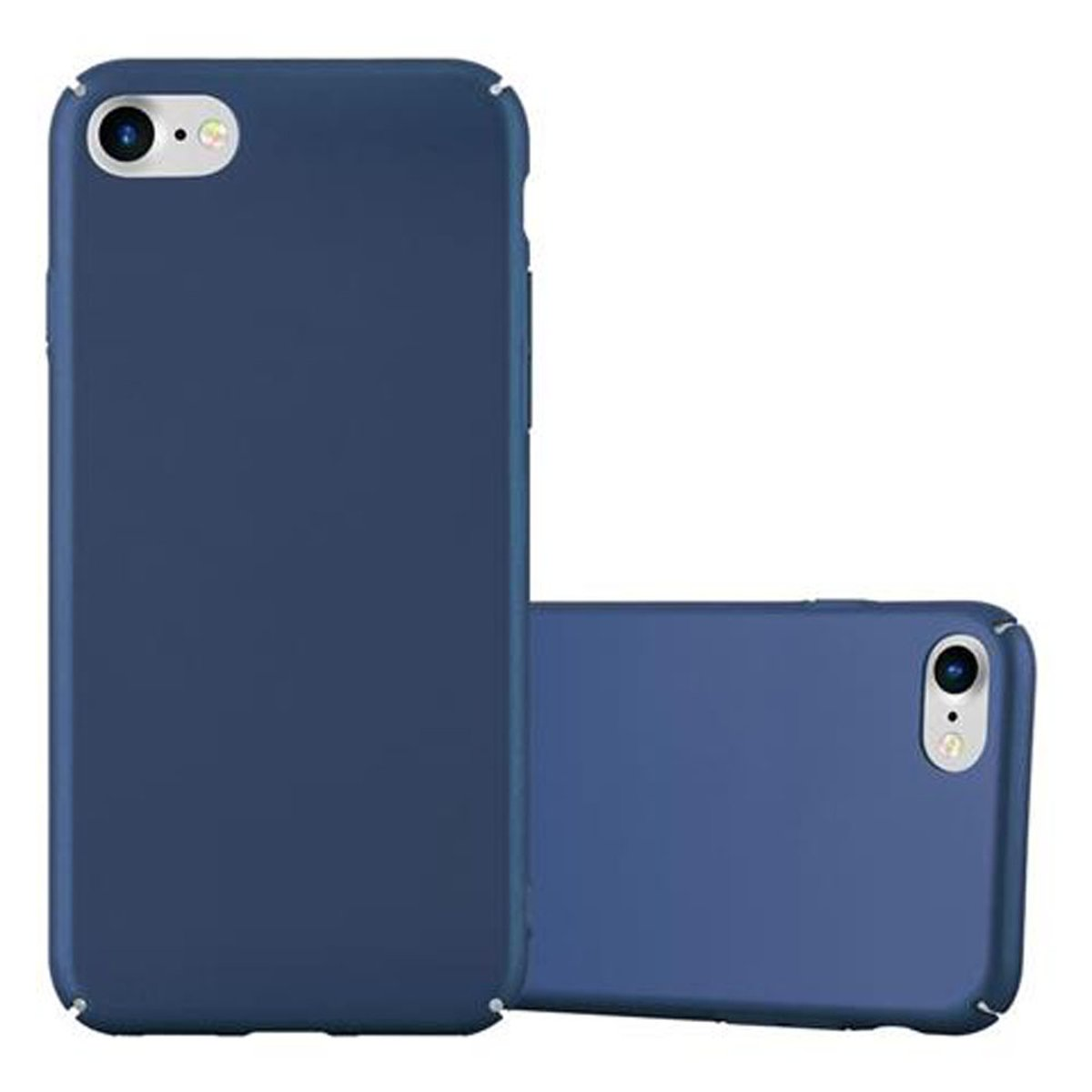 CADORABO Hülle im Hard 7 BLAU Backcover, METALL Matt Style, SE / 8 iPhone Metall / 7S Apple, 2020, Case 