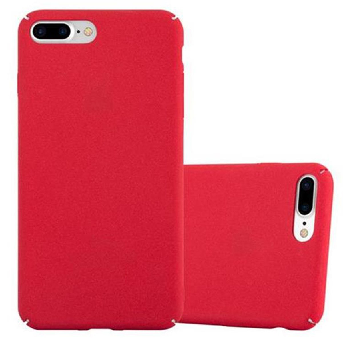 PLUS 8 7 CADORABO Hard Style, ROT Case PLUS Frosty / Apple, Hülle Backcover, PLUS, iPhone 7S / im FROSTY