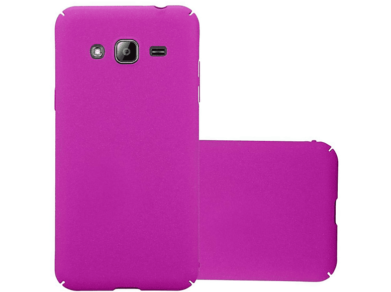 CADORABO Hülle Backcover, 2017, Style, Galaxy Case PINK Frosty Hard im Samsung, J3 FROSTY