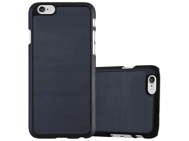 CADORABO Hülle Hard Case / Backcover, 6 iPhone Apple, Style, PLUS, WOODY 6S BLAU Woody PLUS
