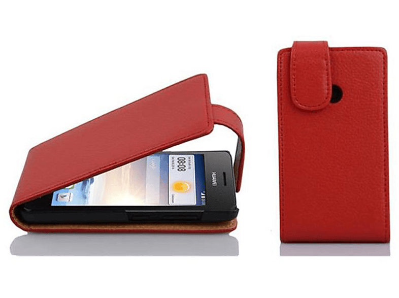 ROT Cover, G330, Flip Huawei, Flip CADORABO Style, Schutzhülle ASCEND im INFERNO