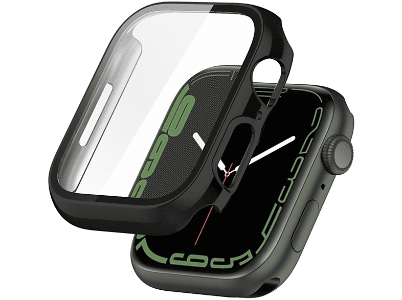 KÖNIG DESIGN Schutzcase, Displayschutz, Watch Schwarz 45mm, 7 Helles Apple, Series