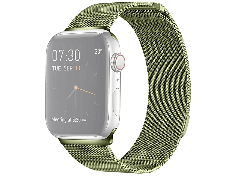 KÖNIG DESIGN Sportarmband, Smartband, Apple, Watch Series 7 41mm, Armeegrün
