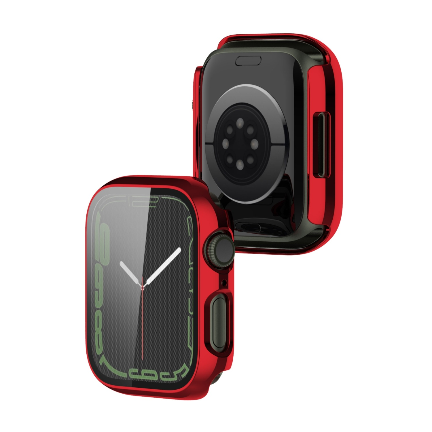 Schutzcase, Displayschutz, 41mm, DESIGN Watch KÖNIG Series Rot 7 Apple,