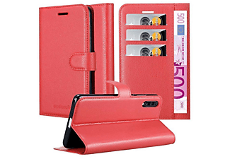 carcasa de móvil Funda libro para Móvil - Carcasa protección resistente de estilo libro;CADORABO, Samsung, Galaxy A70, rojo carmín