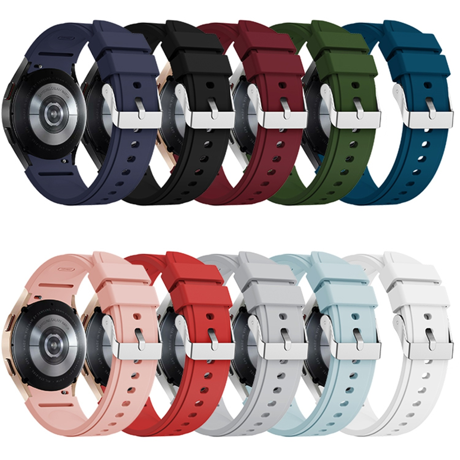 4 Samsung, DESIGN KÖNIG Sportarmband, Ersatzband, 40mm, Watch Blau Galaxy