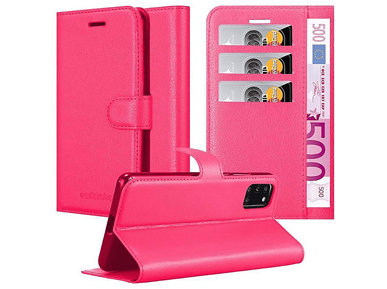 CADORABO Book Hülle Standfunktion, Bookcover, Samsung, Galaxy A31, CHERRY PINK