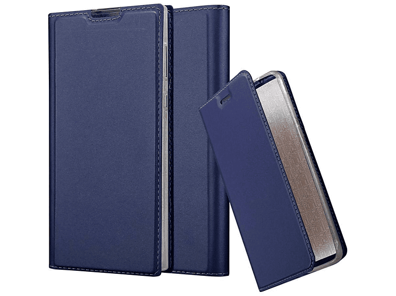 CADORABO Handyhülle Classy Book Style, Bookcover, Sony, Xperia L1, CLASSY DUNKEL BLAU