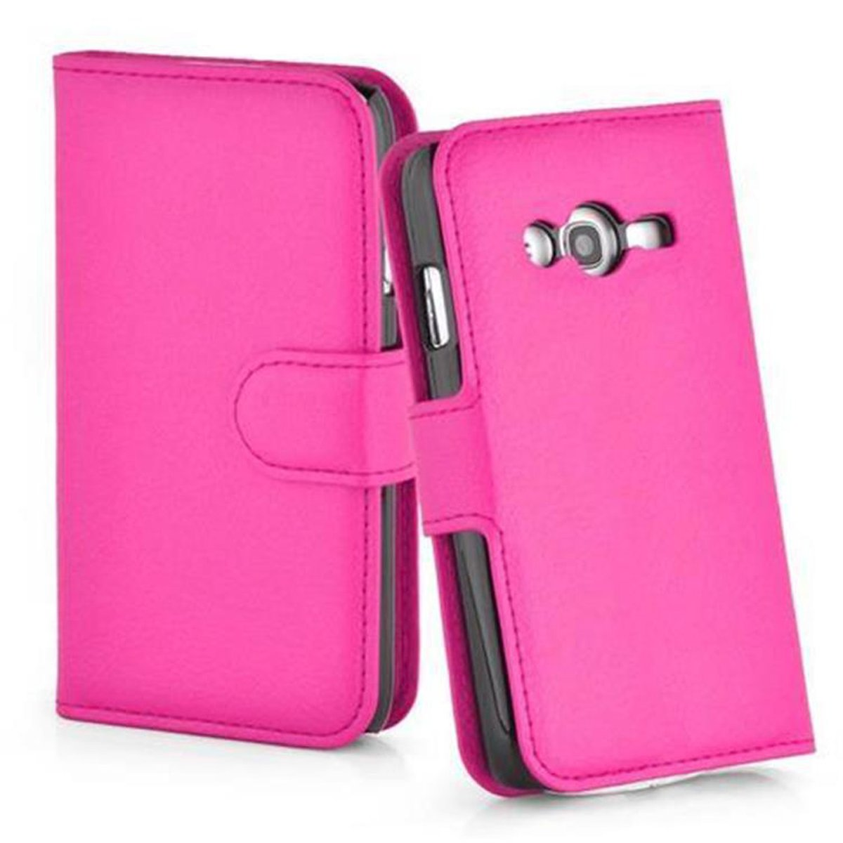 CADORABO Book Hülle Standfunktion, 4 Samsung, LITE, Galaxy CHERRY Bookcover, ACE PINK