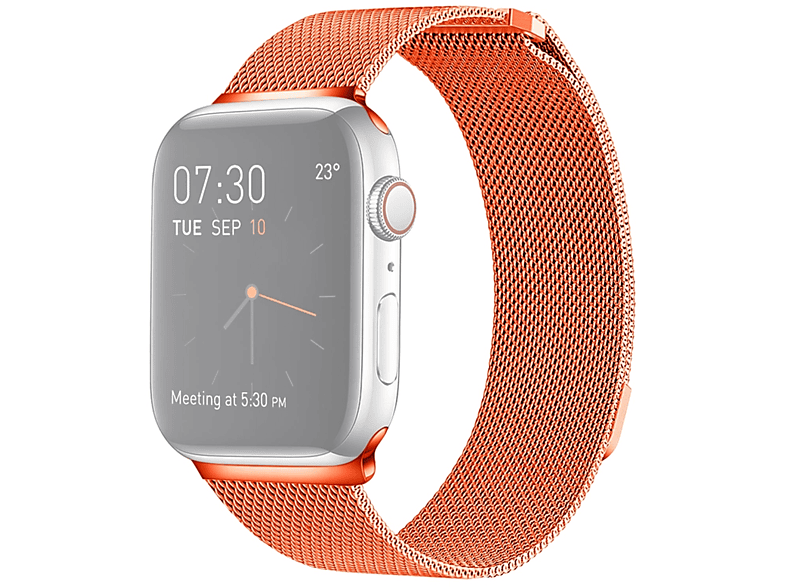 KÖNIG DESIGN Sportarmband, Smartband, Apple, Watch Series 7 41mm, Orange