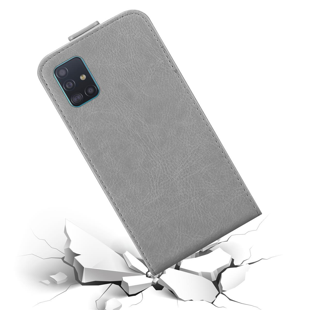GRAU Galaxy TITAN Flip Style, Cover, Samsung, 5G, im Hülle A51 CADORABO Flip