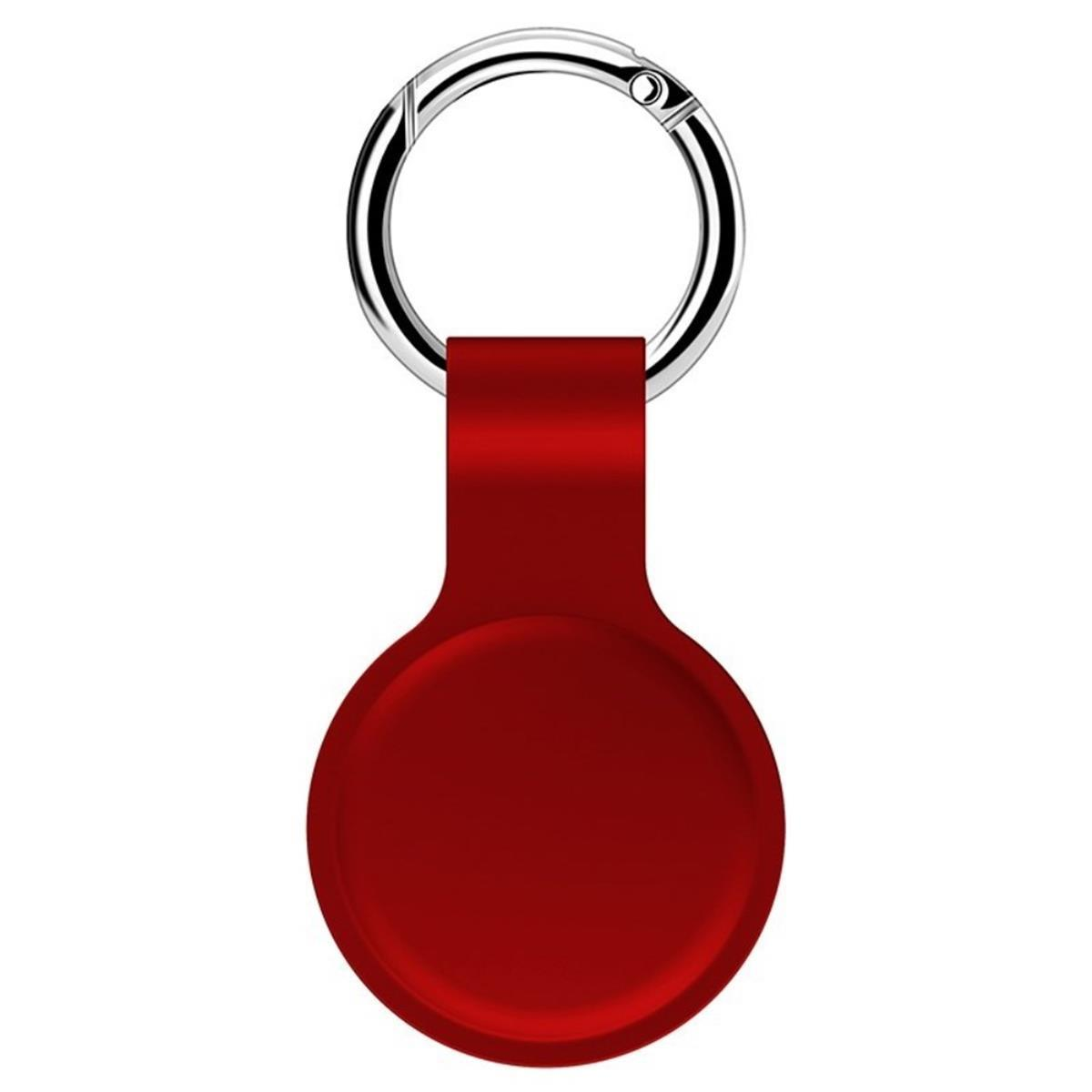 Apple AirTag 2021, Hülle, Schlüsselanhänger, für Rot passend COVERKINGZ AirTag