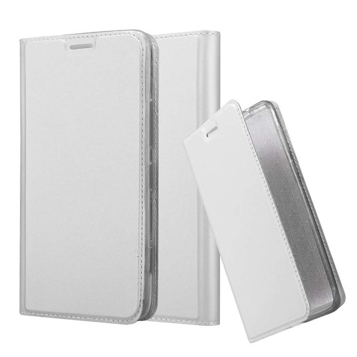 CLASSY Classy SILBER 1320, Nokia, CADORABO Book Handyhülle Style, Lumia Bookcover,