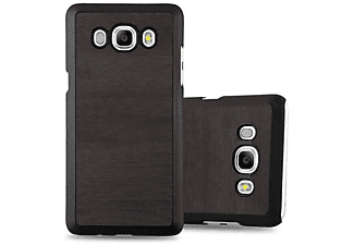 carcasa de móvil Funda rígida para móvil de plástico duro – Carcasa Hard Cover protección;CADORABO, Samsung, Galaxy J5 2016, woody negro