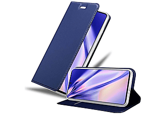 carcasa de móvil  - Funda libro para Móvil - Carcasa protección resistente de estilo libro CADORABO, Samsung, Galaxy A71, classy azul oscuro