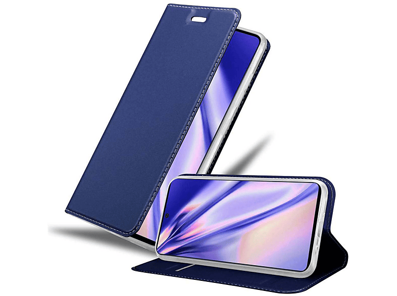 CADORABO Handyhülle Classy Book Style, BLAU Galaxy CLASSY Bookcover, Samsung, A71 4G, DUNKEL