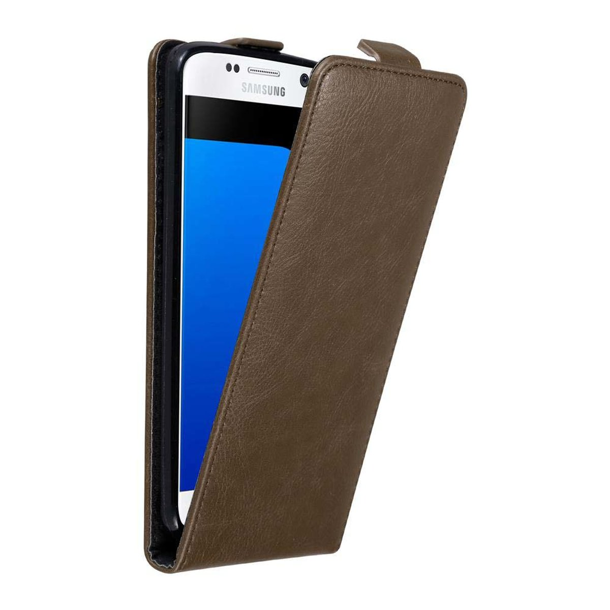 Custodia Flip Con Chiusura Magnetica Per LG G4 In Pelle Sintetica – Cover Portafoglio Rossa Mela, Protezione Completa Fronte Retro