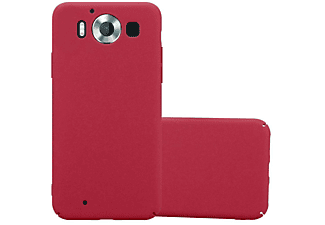 carcasa de móvil Funda rígida para móvil de plástico duro – Carcasa Hard Cover protección;CADORABO, Nokia, Lumia 950, frosty rojo