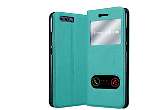 carcasa de móvil Funda libro para Móvil - Carcasa protección resistente de estilo libro;CADORABO, Huawei, P10 PLUS, turquesa menta