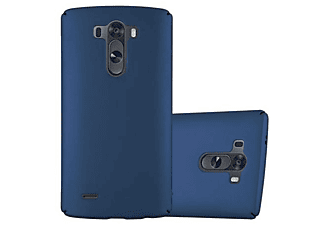 carcasa de móvil Funda rígida para móvil de plástico duro – Carcasa Hard Cover protección;CADORABO, LG, G3, metal azul