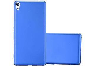 carcasa de móvil Funda rígida para móvil de plástico duro – Carcasa Hard Cover protección;CADORABO, Sony, Xperia XA ULTRA, metal azul