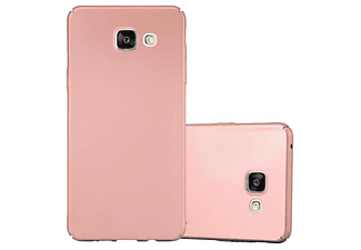 carcasa de móvil Funda rígida para móvil de plástico duro – Carcasa Hard Cover protección;CADORABO, Samsung, Galaxy A3 2016, metal oro rosa